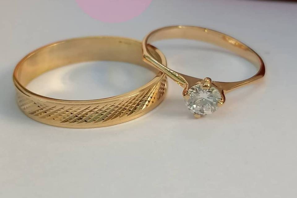 Argollas de matrimonio oro 18k