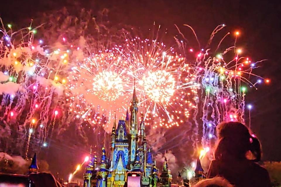 Fuegos artificiales en Disney