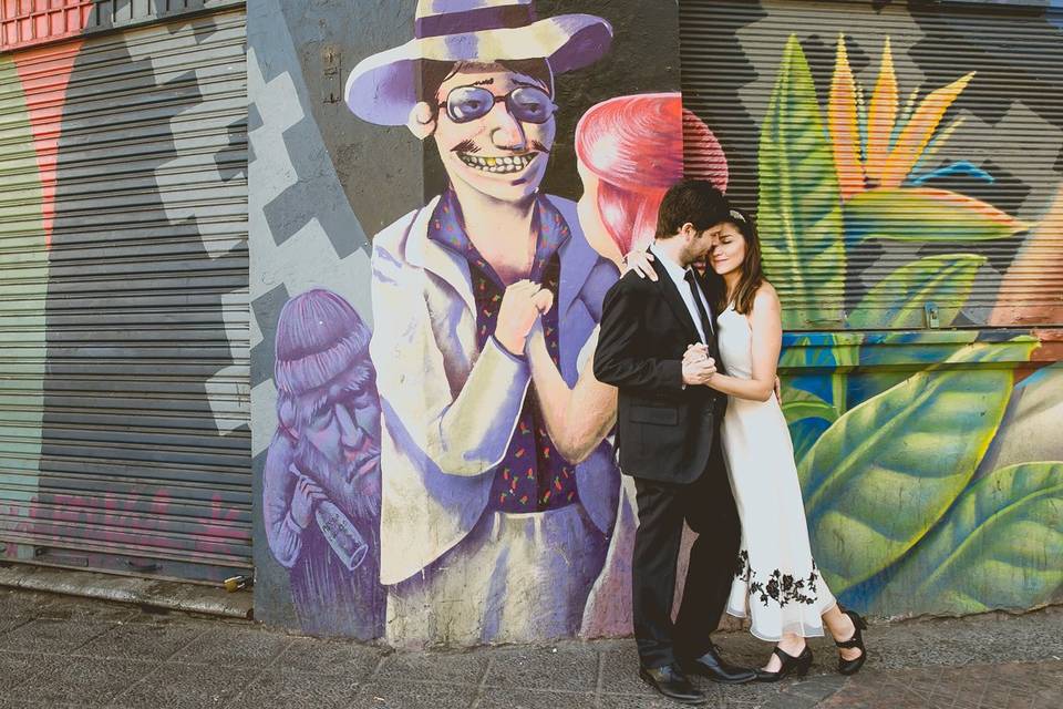 Retratos de boda en Santiago