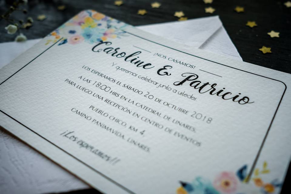 Invitación matrimonio