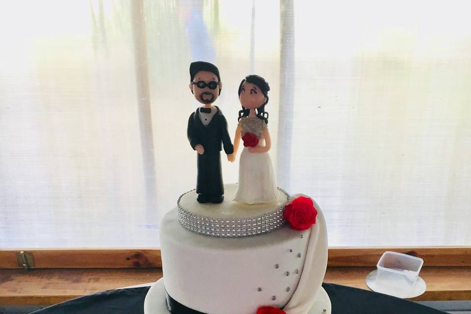 Torta matrimonio fondant