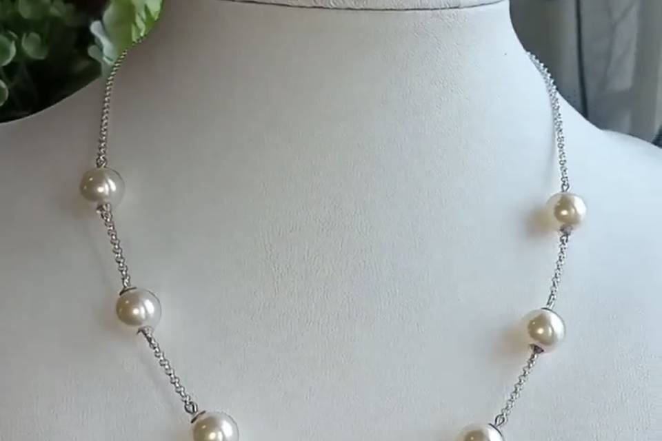 Collar de perlas austriacas