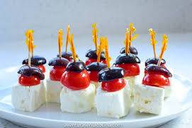 Brochetas queso blanco
