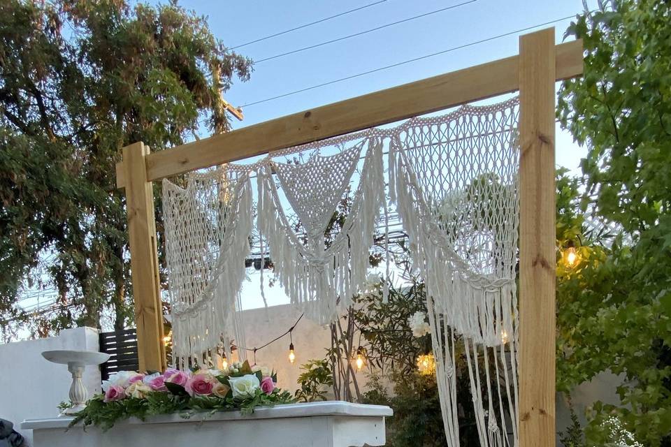 Hermoso arco macramé