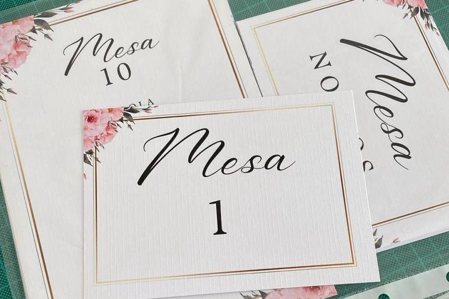 Marcadores de mesa