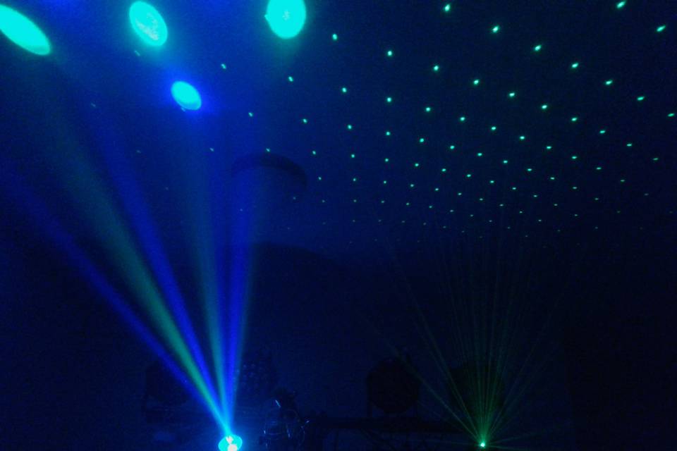 Ejemplo de laser y efx led