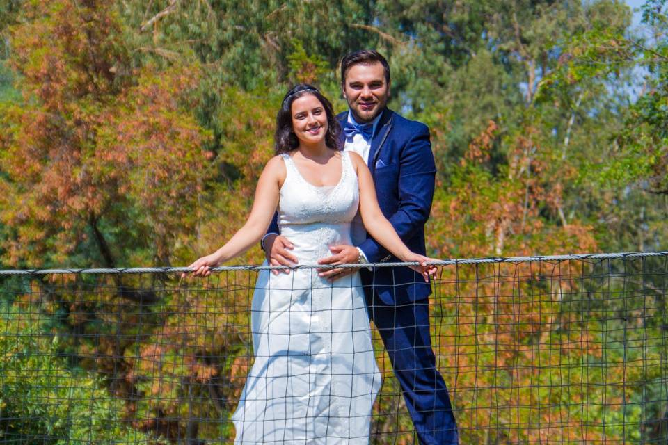 Boda: fotografía en exterior.