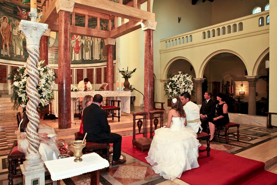 Novios fotografía