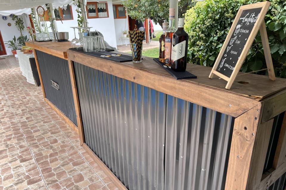 Barra cóctel y cerveza