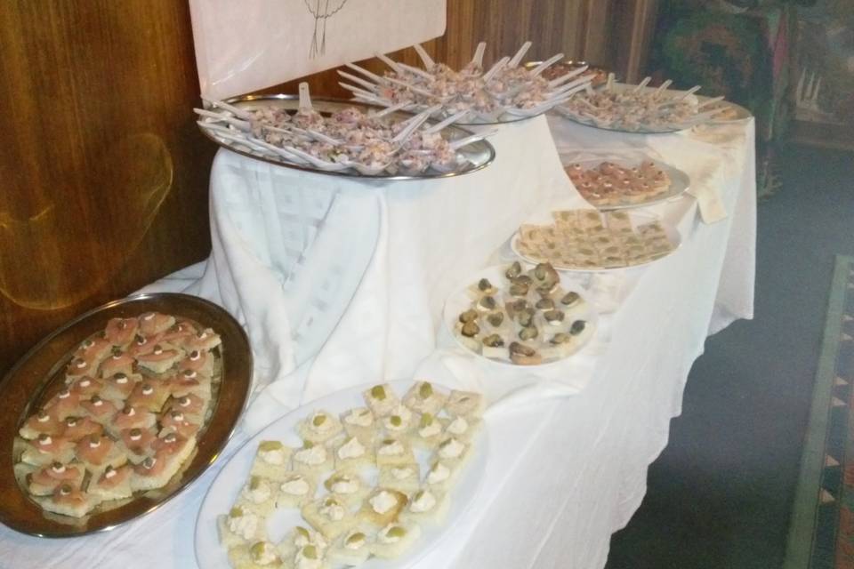 Canapés y ceviches
