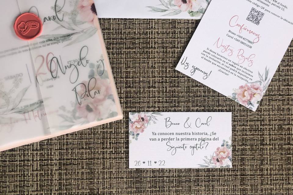 Invitaciones Mebe