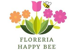 Florería happy bee logo