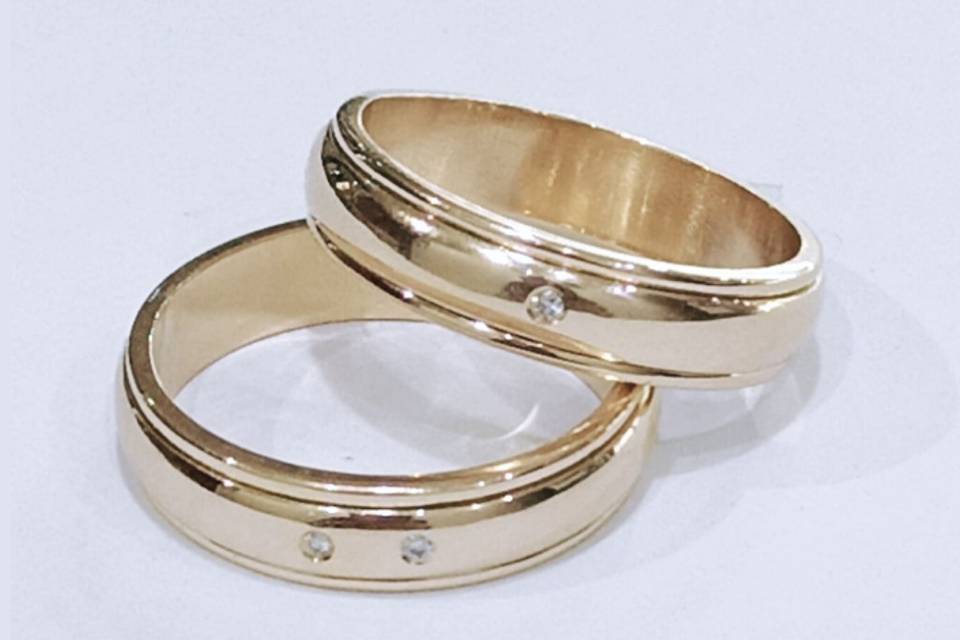 Argollas matrimonio oro18k.