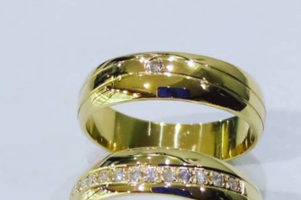 Argollas matrimonio oro18k