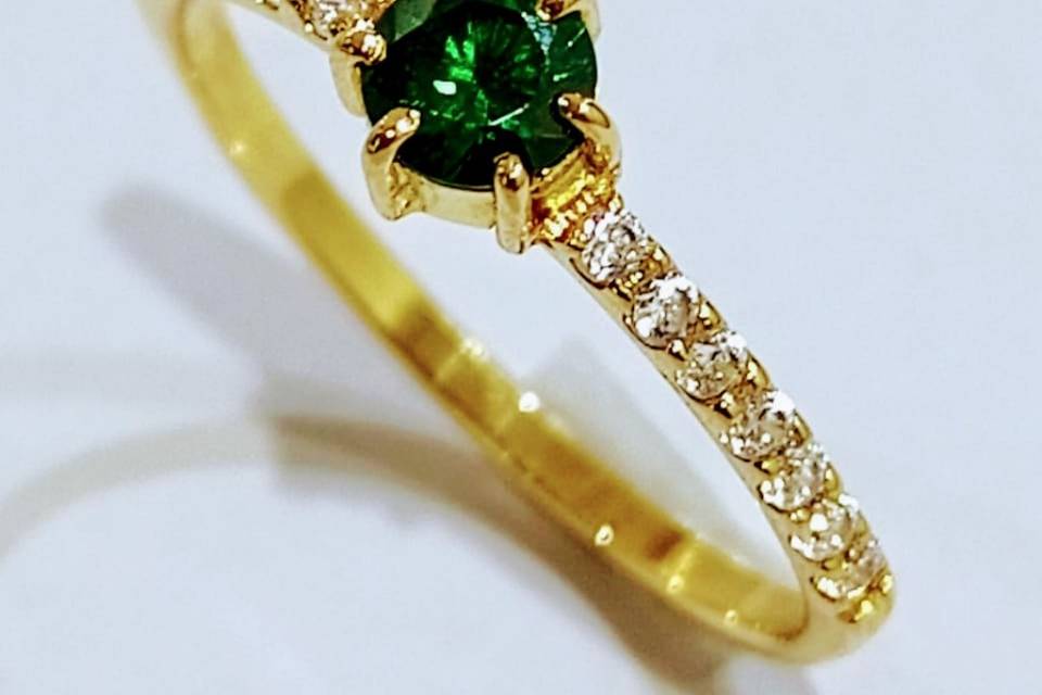 Anillo compromiso oro18k