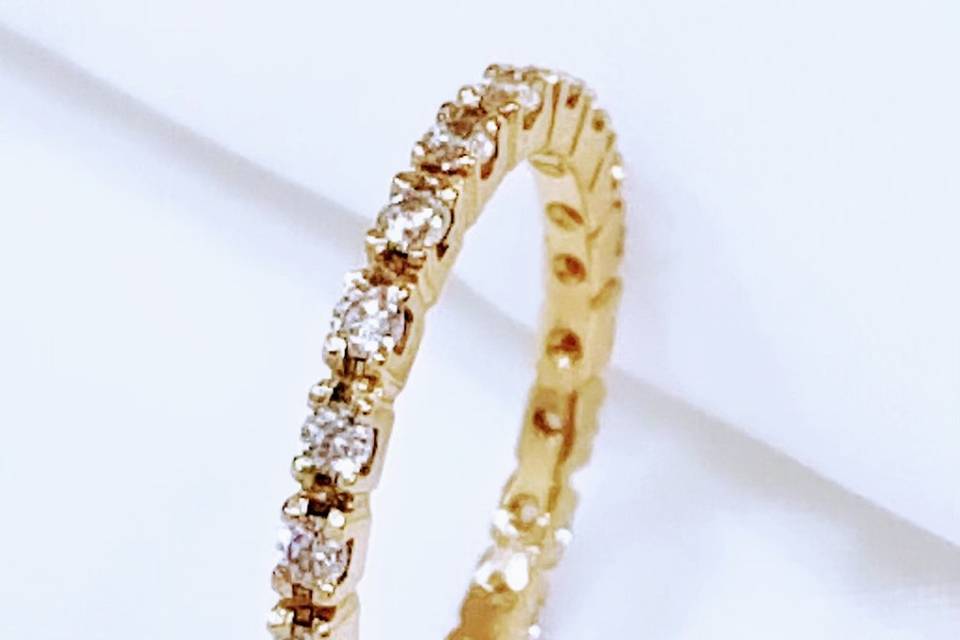 Anillo compromiso oro18k