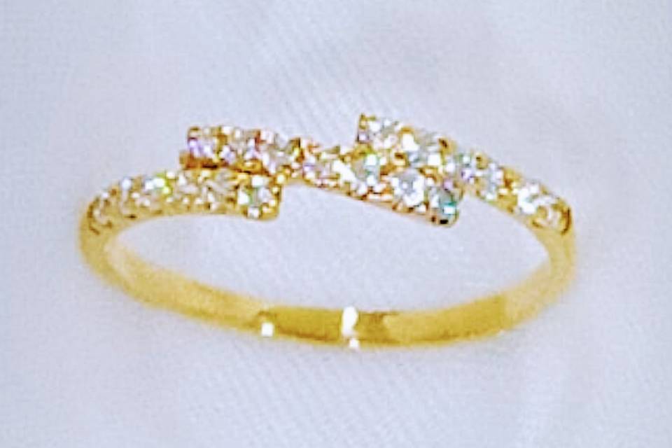 Anillo compromiso oro18k