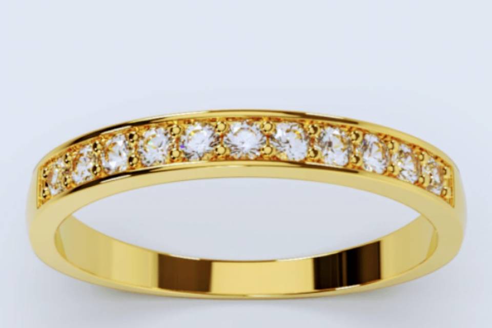 Anillo compromiso oro18k