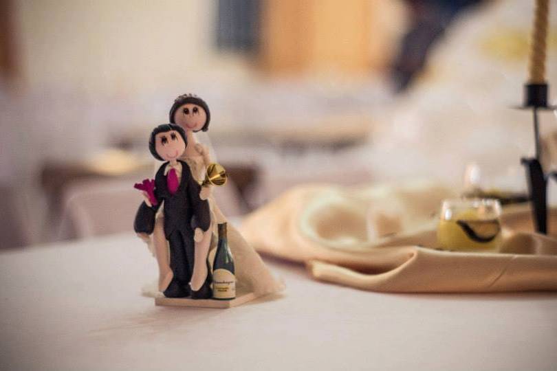 Novios en fondant