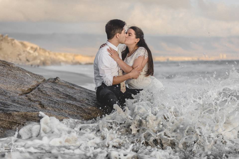 Trash the dress en la playa