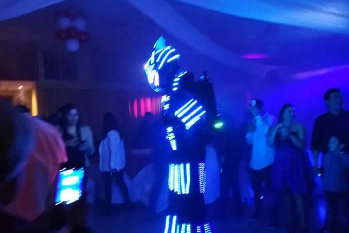 Robot led regalo para el event