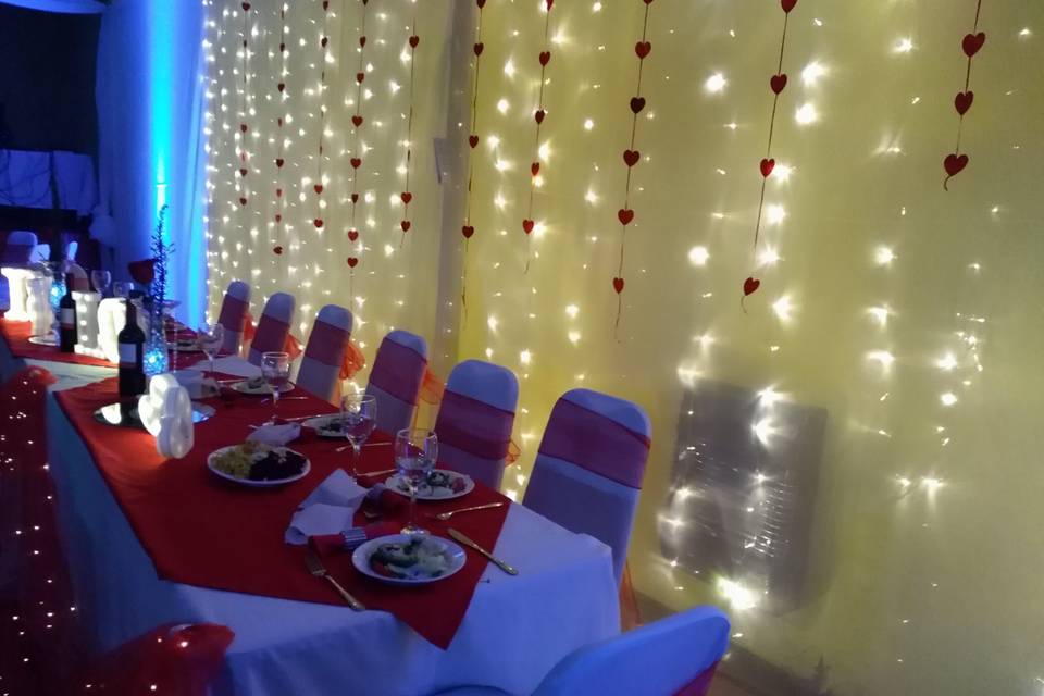 Decoración de banquetería