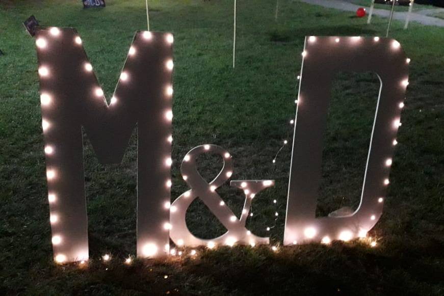 Luces con letras de 1 m