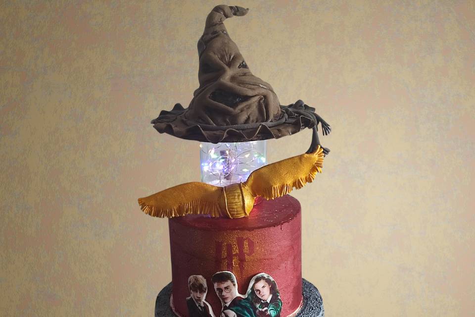 Pastel Harry Potter con luz