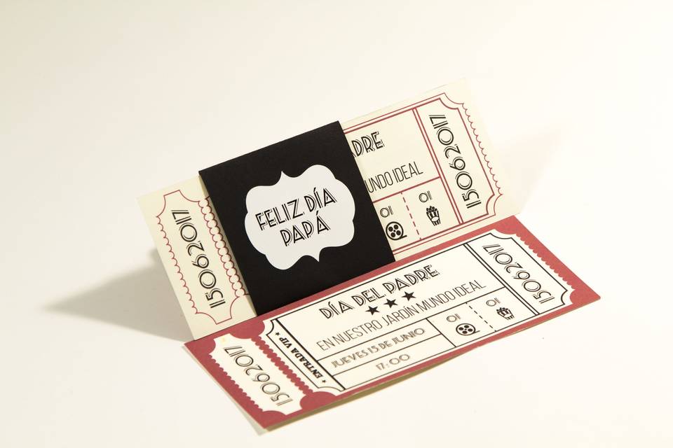 Invitación Ticket Cine