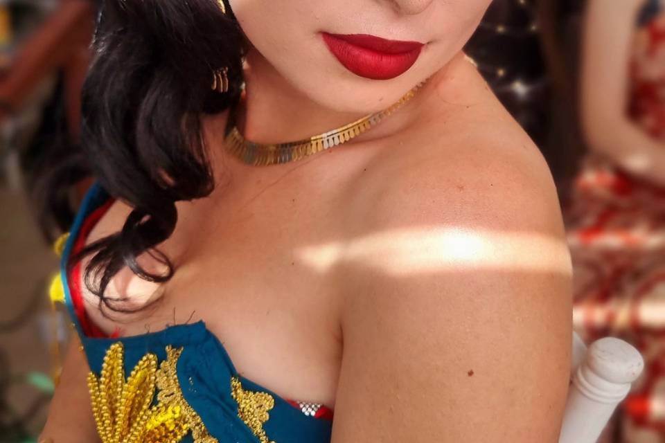 Labios en degradé y ondas