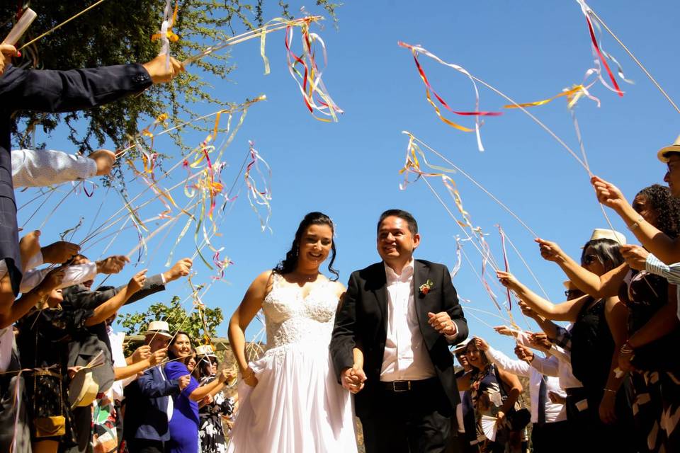 Salida de los novios