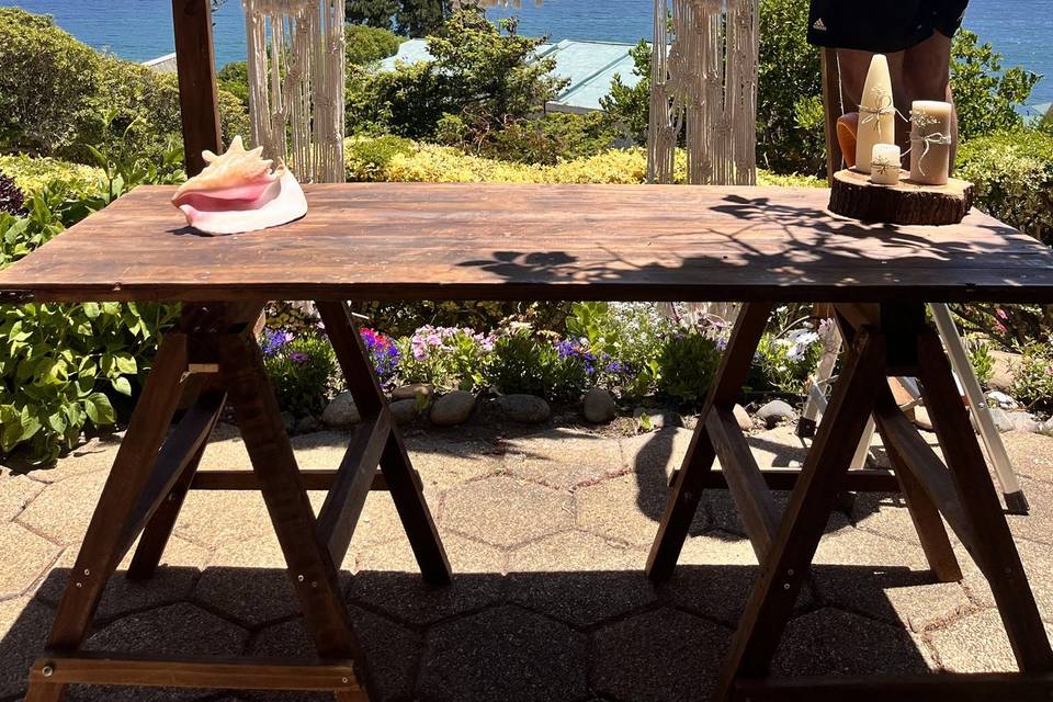 Altar con mesa