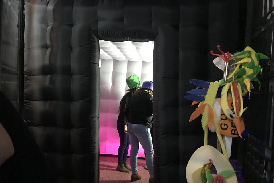 Cabina inflable led