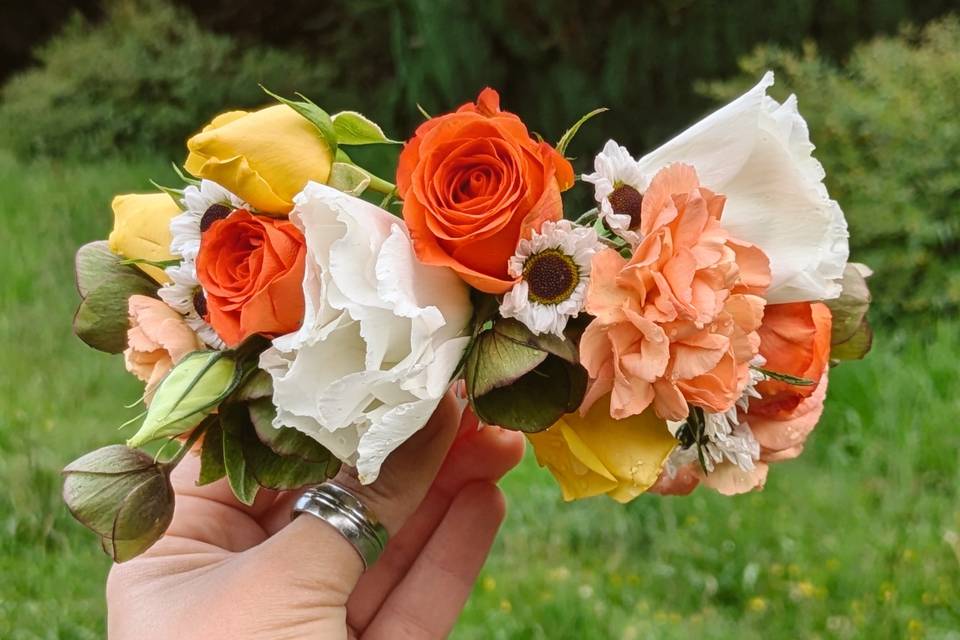 Tocado flores frescas