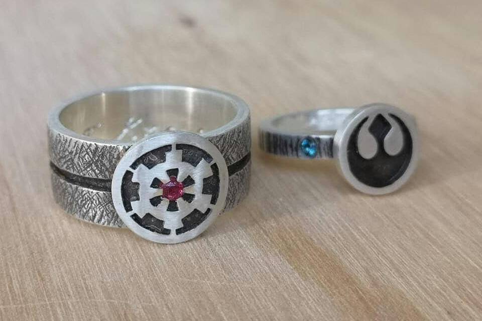 Anillos plata star wars