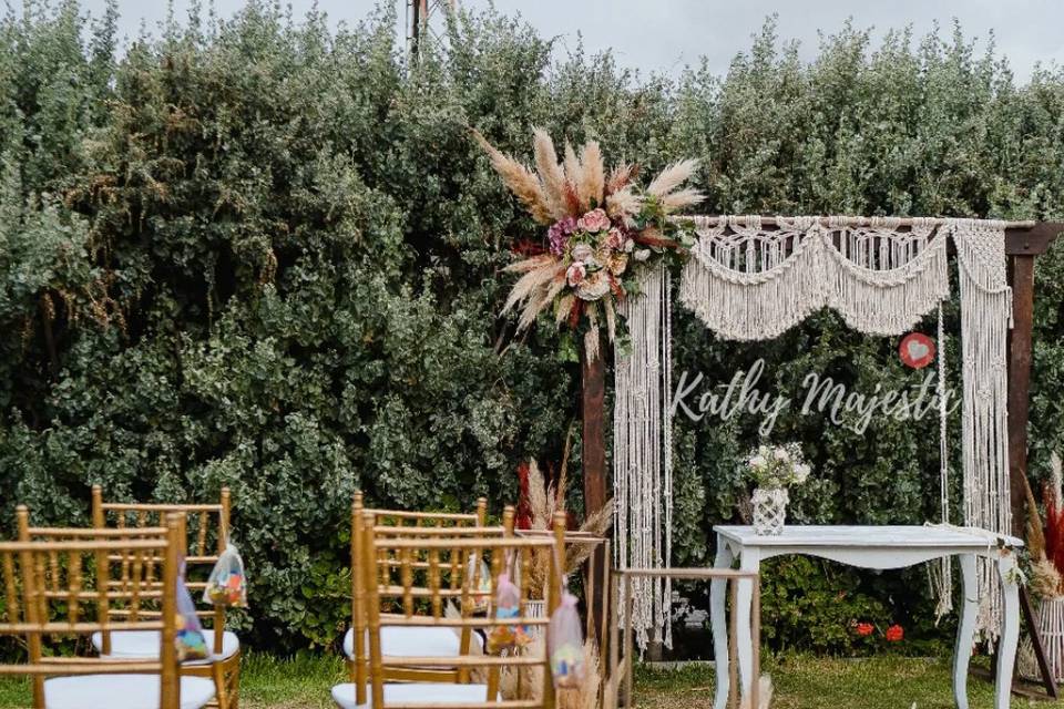 Altar boho chic