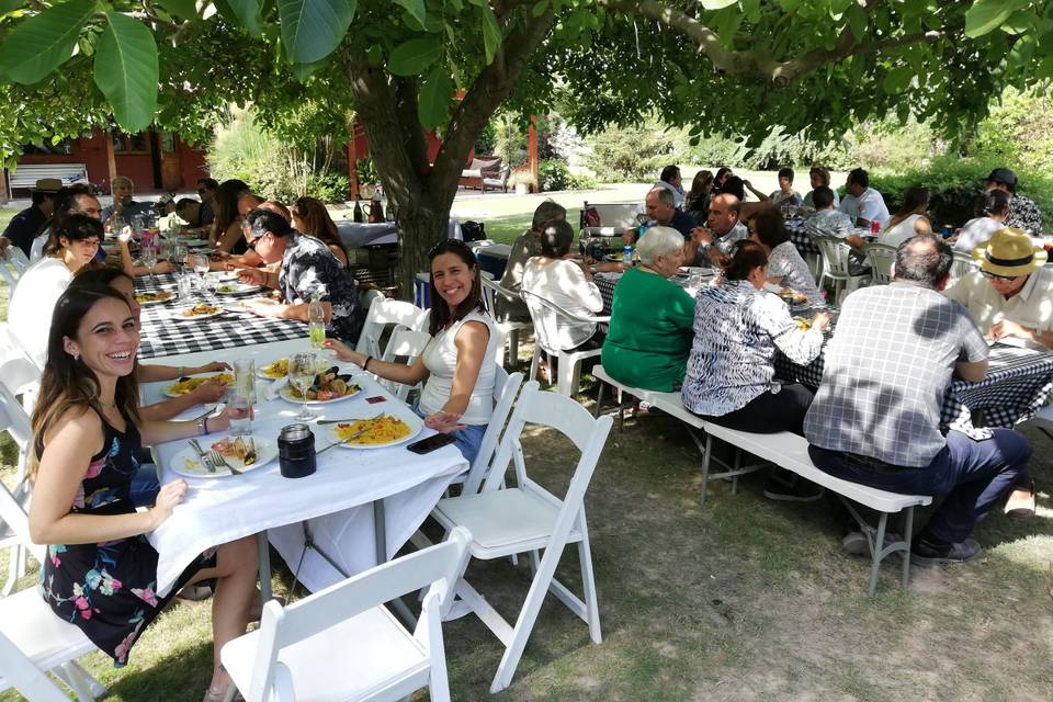 Celebración en parcela