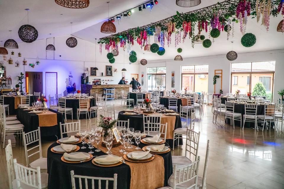 Salon decorado