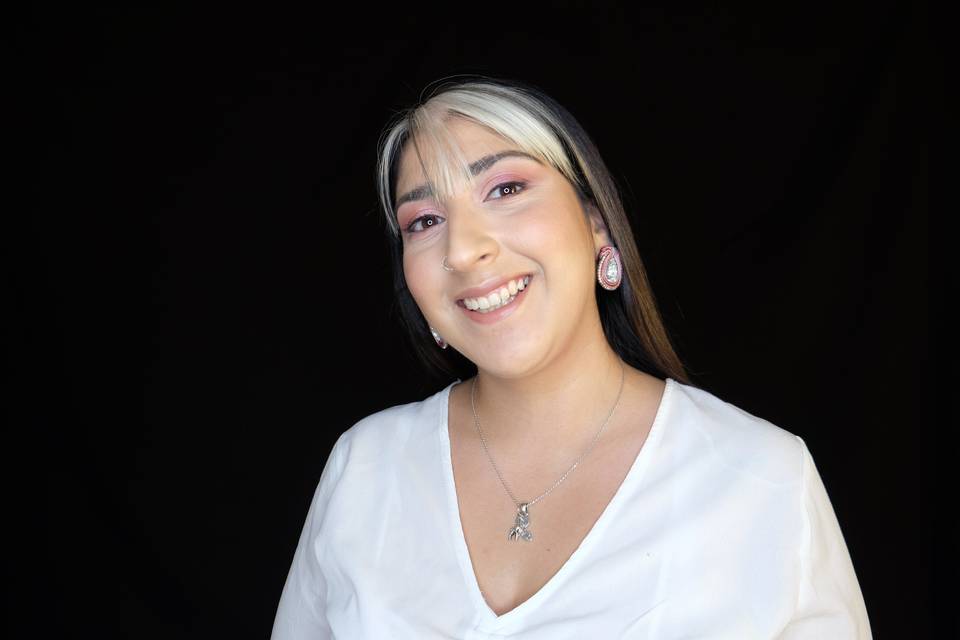 Maquillaje mejor amiga novia