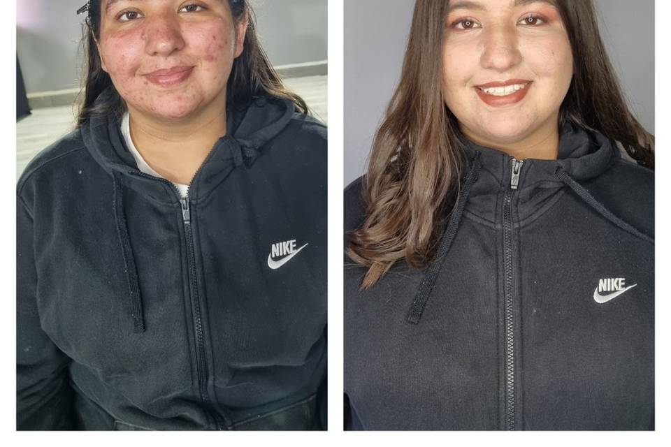 Invitada antes y después