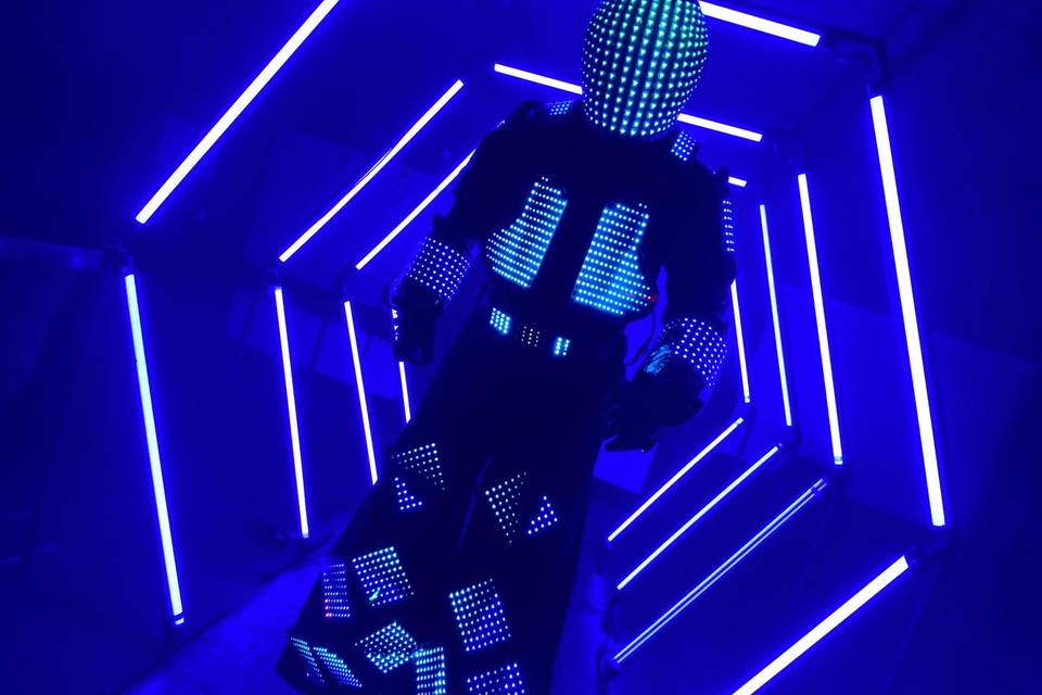 Robot led pixel