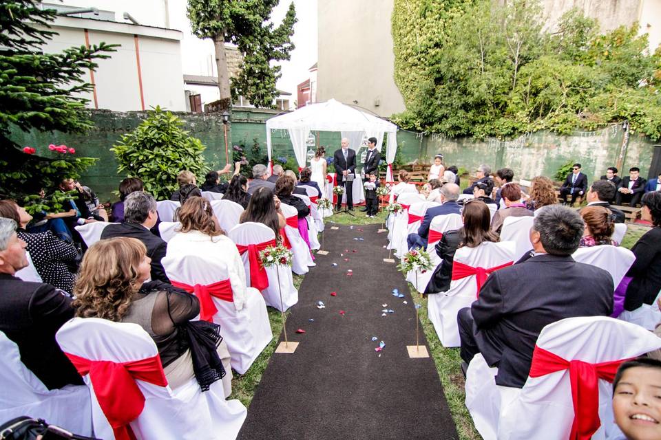 Centro de eventos con terraza