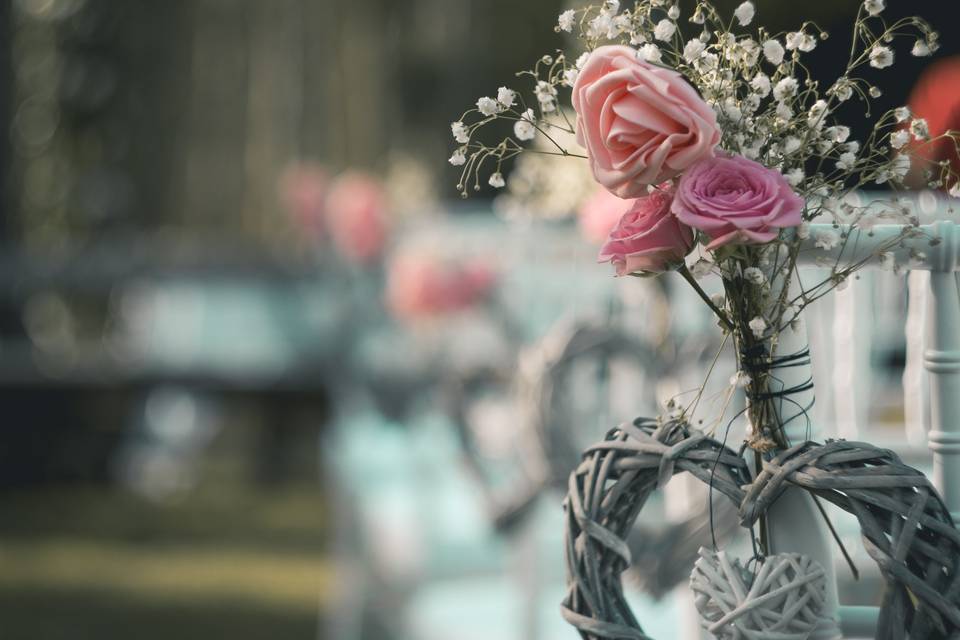 Detalles florales para ceremonía