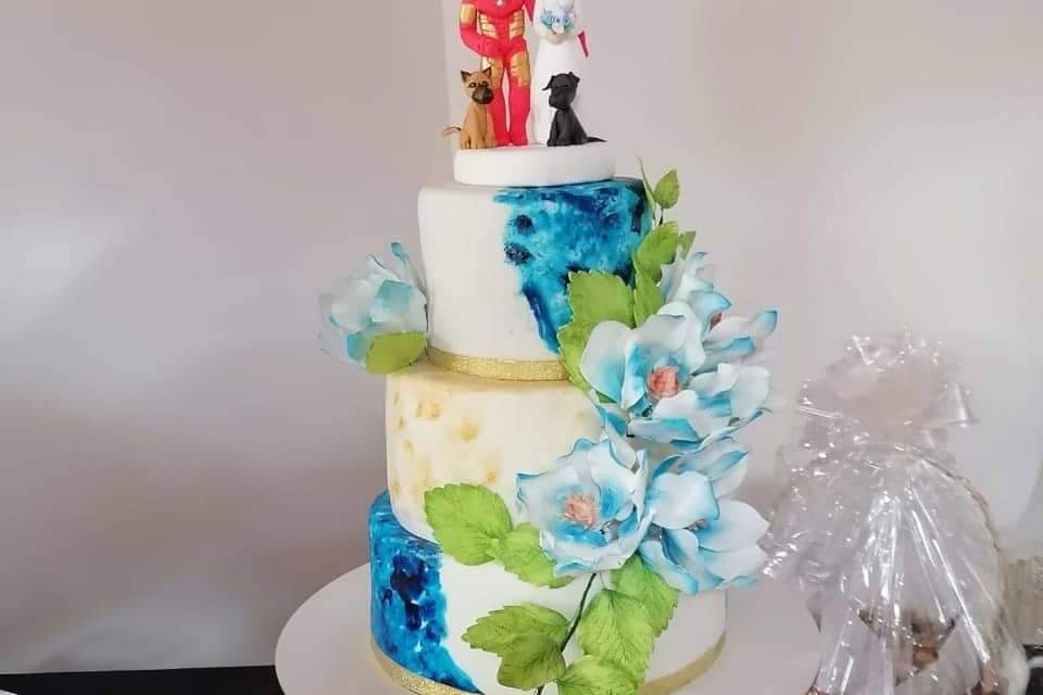 Fondant y flores de azucar