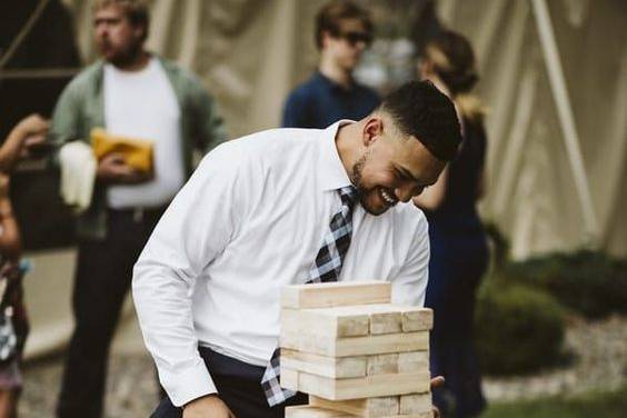 Jenga gigante - Novio