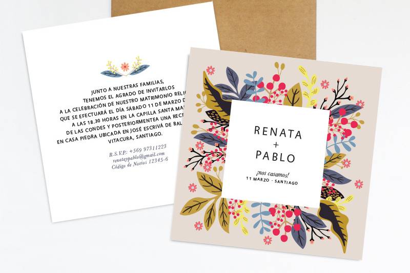 Invitación Floral