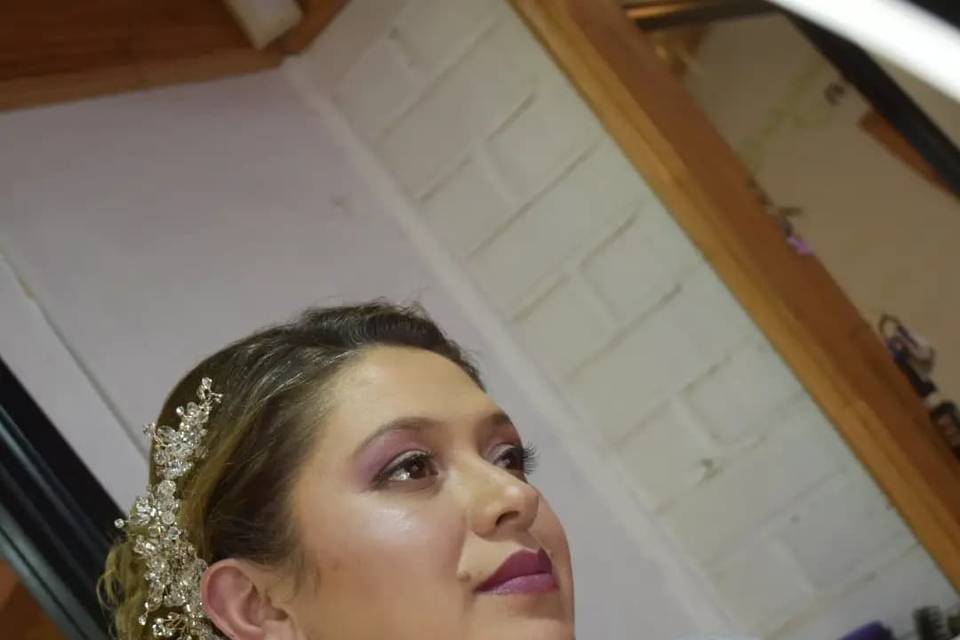 Peinado y maquillaje novia