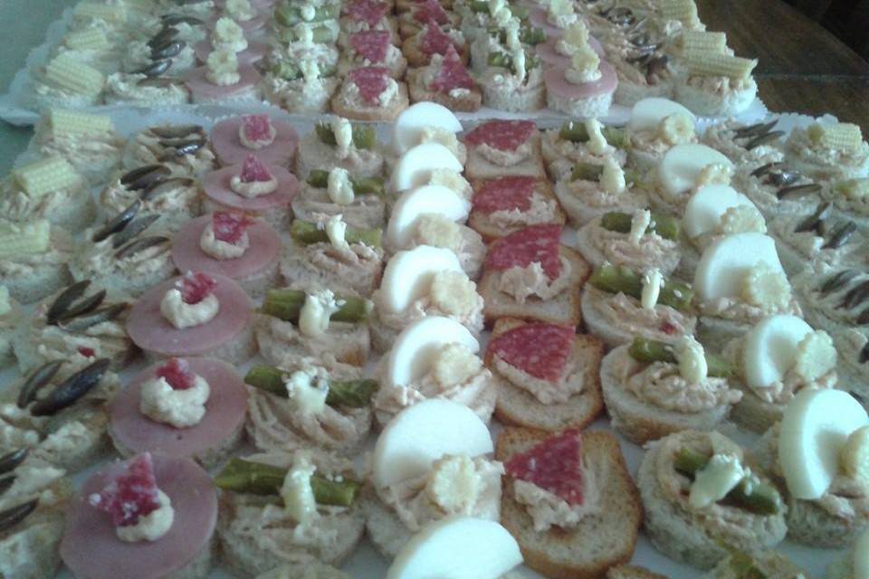 Variedad de canapes