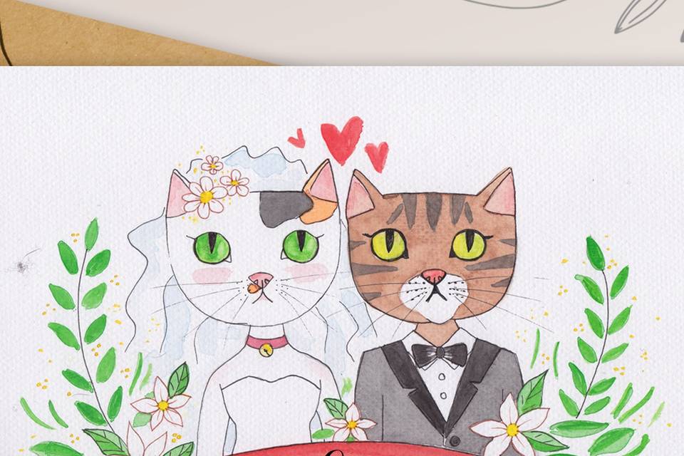 Partes de Matrimonio ilustrado