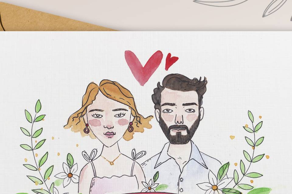 Partes de Matrimonio ilustrado